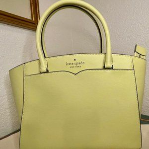 NWTs Kate Spade Frannie medium dome satchel crossbody in frosty lemon lime 🍋